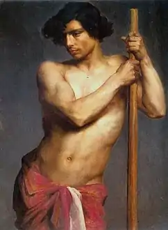 Half-nude Study of a Young Man (1864)