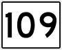 State Route 109 marker