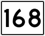 State Route 168 marker