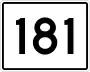 State Route 181 marker