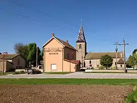 Town hall and the church