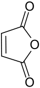 Maleic anhydride is a cyclic anhydride, widely used to make industrial coatings.