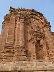 Trefoil arches crowning blind niches on Malot Temple, Pakistan, built around 980 AD.