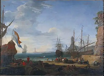 Seaport Scene, The Fogg Museum, Cambridge, Massachusetts