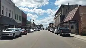 Looking south along Cedar Street