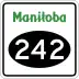 Provincial Road 242 marker