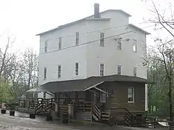 The historic roller mill in Mansfield