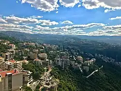 Birds-eye view of Mansourieh