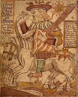 Odin riding Sleipnir