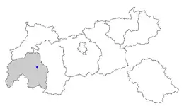 Location of Ladis within Tyrol