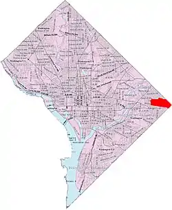 Northeast Boundary within the District of Columbia