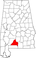 State map highlighting Conecuh County