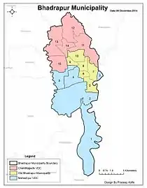 Old Map of Bhadrapur