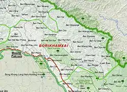 Map of Bolikhamsai province