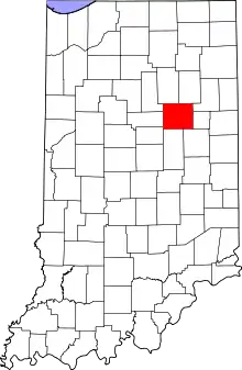 State map highlighting Grant County