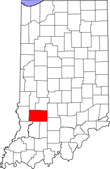 State map highlighting Greene County