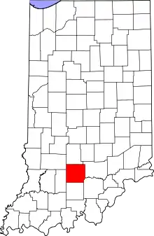 State map highlighting Lawrence County