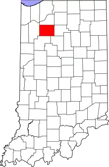 State map highlighting Pulaski County