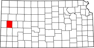 State map highlighting Wichita County