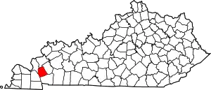 State map highlighting Lyon County