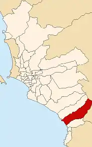 Location of Punta Negra in the Lima province