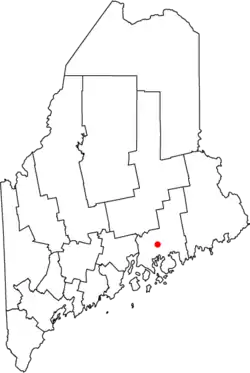 Location of city of Ellsworth in the state of Maine