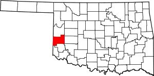 Beckham County map