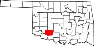 Comanche County map