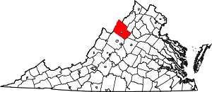 State map highlighting Rockingham County