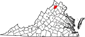 State map highlighting Warren County