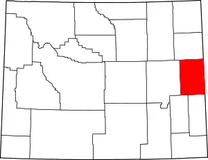 Niobrara County map