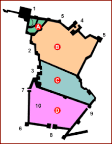 Map of the Moorish Castle.