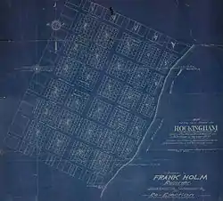 Map of the old Town of Rockingham, laid out by Adrian H. Davenport & J.H. Sullivan in 1835