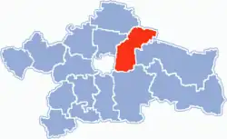 Location within Białystok County