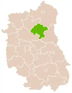 Location within the voivodeship