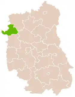 Location within the voivodeship