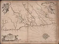 Map Provincia di Paraiba, 1698, by the Italian cartographer
Andreas Antonius Horatius