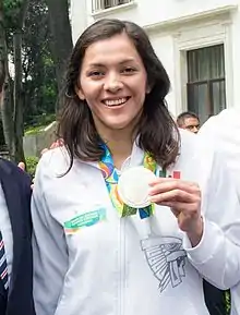 María del Rosario Espinoza, three time Olympic medal winner