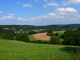 View on Marbach from west