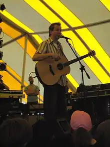 Mark Lee Townsend playing an acoustic set at Cornerstone Festival 2007.