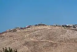 The village of Maroun Al Ras, as seen from the Israeli side of the border, near Avivim