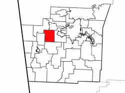 Location of Marrs Hill Township in Washington County