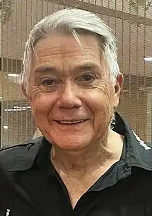 Colour photo of Marty Rhone wearing a black shirt