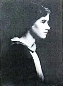 Black and white portrait photograph of Mary Gordon Calder taken in approximately 1929