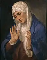 Madonna in Sorrow, by Titian, 1554