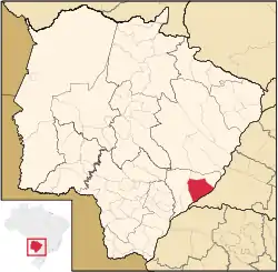 Location in Mato Grosso do Sul state