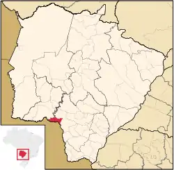 Location in Mato Grosso do Sul  state