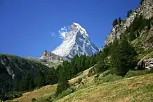 Image 14View of the Matterhorn within the Alps (from History of the Alps)