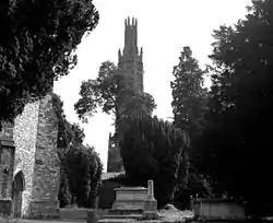 Photograph of Hadlow Castle taken from Church Street, Hadlow in 1977