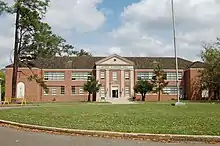 Lucius McGehee Hall on the campus of Southeastern Louisiana University in Hammond is a sturdy example of Depression Gothic architecture. It is on the National Register of Historic Places.